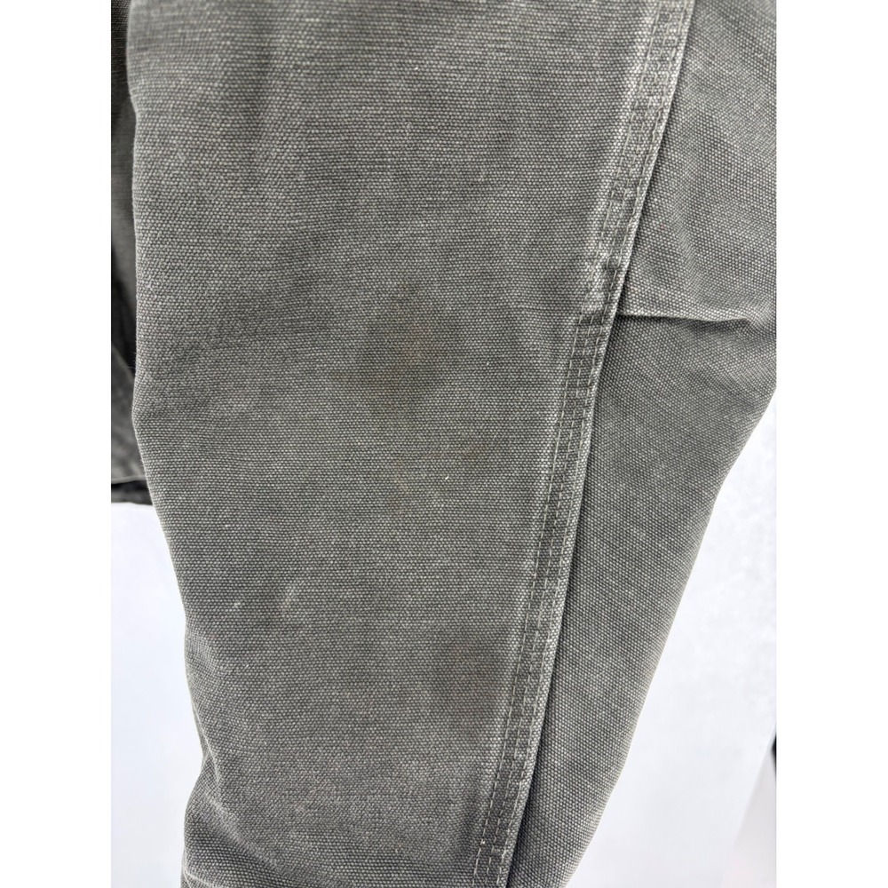 Carhartt Mens Hooded Jacket Moss Green Sherpa Lined Cotton Duck XL - Picture 3 of 8